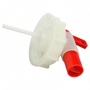 Central Tap Drinkware Accessory With Red Valve And <b>Straw</b> Connector For Bottles - Product Image 2