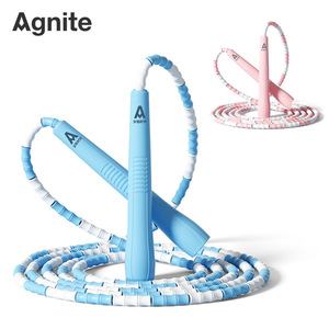 Cuerda para saltar Agnite Bamboo Joint de 2,8 m ajustable para niños y principiantes - Product Image 1