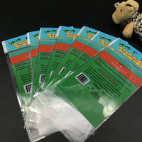 Sacs en plastique transparents à soufflet en BOPP/OPP avec impression hélio personnalisée, auto-adhésifs et thermorétractables pour l'emballage de papeterie et d'aliments