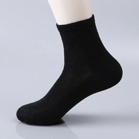 Chaussettes Courtes Homme Classiques Simples Noir Blanc Gris Respirantes En Gros pour Affaires et Sport