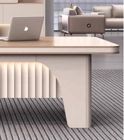 2025 bureau de direction moderne en forme de L de luxe haut de gamme nouveau Design pour les nouveaux projets de construction de bureaux en gros