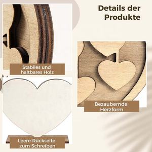 Personal isierte Zeichen Schlafzimmer Dekor Holzwand Holz Herzform Stammbaum Dekor Custom ized Holz Handwerk Wandbehang Dekoration - Product Image 3