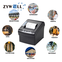 Impresora Térmica de Alta Calidad de 80 mm para Pequeñas Empresas, Impresora Térmica de Recibos ZY806