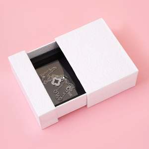 Bolsa de Lujo Personalizada de Color Morado con Asa de Listón, Bolsa de Regalo para Compras, Caja para Joyería, Cajas con Cajones - Product Image 3