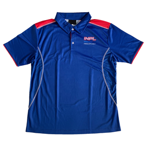 Entraîneurs de netball sur mesure unisexe pour polos 100% polyester noir rouge garniture rayures tissu tricoté col <span class=keywords><strong>polo</strong></span> unisexe - Product Image 6