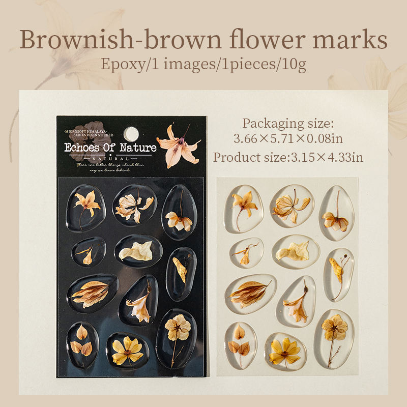 A Tea-Brown Floral Traces