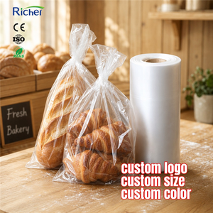 Economy Thin HDPE Plastic Roll <b>Bags</b> 12 Micron Lightweight for Supermarket Retail Grocery Fruit Vegetable Low Cost Bulk Wholesale - Product Image 1
