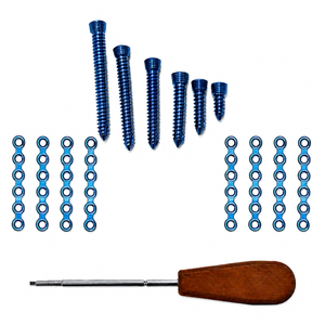 Craniomaxillofacial <b>Mini</b> Locking Straight Plate and Self <b>Drilling</b> Screw Set 29PCS Veterinary Orthopedic Implant CE ISO - Product Image 1