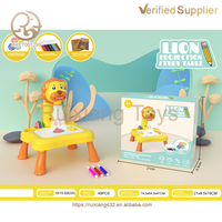 Tableau de dessin multifonctionnel personnalisé pour enfants, table d'apprentissage de la projection pour l'éveil et l'éducation précoce, jouet électrique