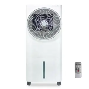 Refroidisseur d'air par évaporation portable à ventilateur rotatif à 360 degrés intérieur domestique 1600m3/h