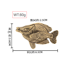 Patung Ikan Hias Kuningan Bentuk Rubah - Product Image 2