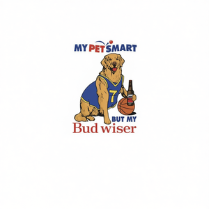 Camiseta de manga larga My Pet Smart con diseño de baloncesto para perros Bud Wiser - Product Image 2