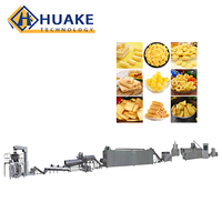 Petite échelle 100kg-150 KG/H Double Vis Bouffée Collations Flocons Alimentaire Faisant La Machine Puff Corn Extrudeuse