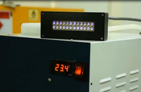 Printer Flatbed Ultraviolet Berpendingin Air 320W 120*20mm Lampu UV LED A4 dengan Panjang Gelombang 395-400nm untuk Penggunaan Medis dan Pengerasan