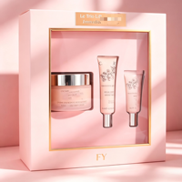 Boîte rose pliable couvercle et base avec fenêtre transparente, emballage cadeau rigide luxueux pour bijoux et cosmétiques