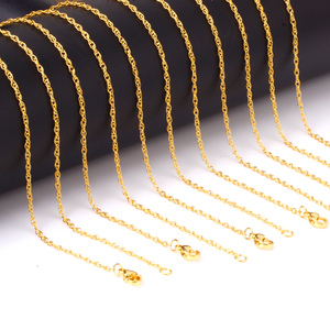 Silver/Gold 316L Stainless Steel 45/50/60 Link <b>Chain</b> Cross <b>Chain</b> Match <b>Necklace</b> Accessory O <b>Chain</b> for Party Trendy Jewelry - Product Image 5