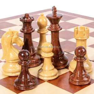 उच्च अंत उपहार बड़े लकड़ी के तह 52.8 सेमी आंतरिक भंडारण वयस्क बच्चों उपहार पार्टी परिवार खेल शतरंज बोआ