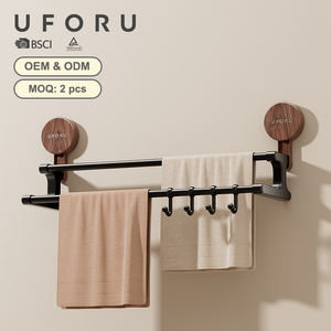 UFORU Crochets à ventouse Organisateur de fonctions murales Porte-serviettes Rangement de baignoire suspendu Organisateur de cuisine mural - Product Image 1