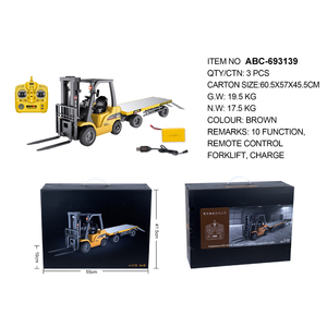 Luckytoys Huina 1576 Xây Dựng Xe Tải Bán Hợp Kim 8H RC Xe Nâng Phẳng Xe Tải 1/10 RC Kỹ Thuật Xe Với <span class=keywords><strong>Trax</strong></span> Slash - Product Image 3