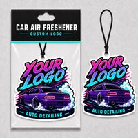 Désodorisant de voiture en papier découpé sur mesure, double face, parfumé longue durée, vente en gros, faible MOQ