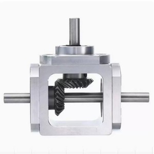 90 độ góc bên phải bevel hộp số tốc độ giảm tốc với mặt bích đầu vào CNC gia công thép không gỉ gearreducer - Product Image 3