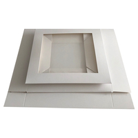 Cajas de Embalaje para Pasteles de Panadería al por Mayor, 12x12x6, de Papel Recubierto con Ventanas, para Uso Alimentario