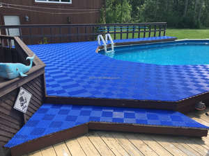 Carrelage de sol modulaire pour garage à emboîtement Carrelage de sol en plastique pour patio balcon auto beauty shop - Product Image 2