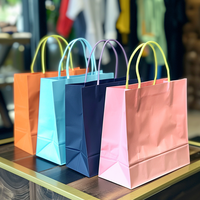 Sacs cadeaux en papier de luxe imprimés avec logo personnalisé, sacs shopping avec vos propres logos pour vêtements, vêtements pour hommes et femmes