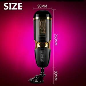 Masturbateur masculin automatique à piston télescopique rotatif, gobelet avec voix réelle, jouets sexuels, vibrateur suceur de pénis, masturbateur pour homme - Product Image 4