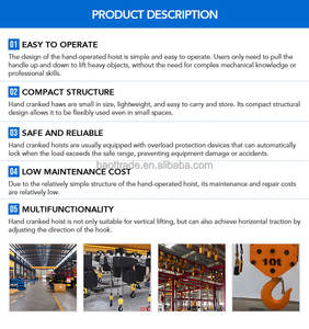 Polipasto de cadena de acero tipo HSC de alta calidad Baot, polipasto de cadena manual personalizado para elevación - Product Image 6