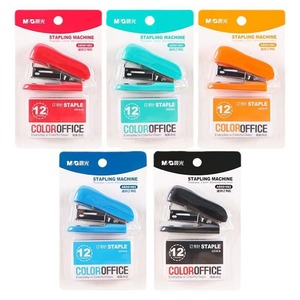 Mini Engrapadora M&G Tamaño 12, Engrapadora Portátil Universal para Estudiantes, Colorida, para Uso en Oficina - Product Image 1