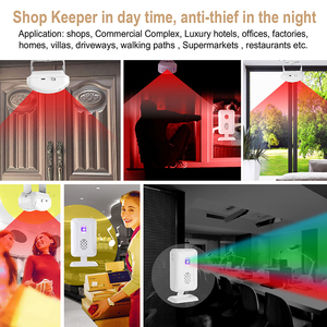 Nhà hiện đại an ninh không dây cảm biến chuyển động báo động ABS pin Powered chuông cửa cho người cao tuổi trẻ em 3-5m phạm vi phát hiện - Product Image 3