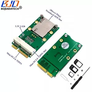 迷你PCI-E至MPCIe接口无线适配器卡1 sim卡插槽，适用于GSM WWAN 3G 4G LTE调制解调器模块