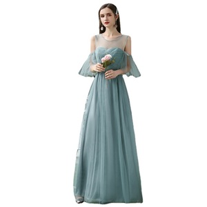 Bridesmaid Dresses A-Line Tulle Sweetheart Neckline Natural Waist Zipper Closure For Women Graduation Party - Product Image 5