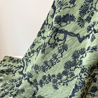 Tissu Jacquard Floral Chenille 380 GSM, Tissé Lourd pour Canapé, Idéal pour Coussin Décoratif