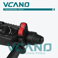 Marteau perforateur rotatif VCANO 220V, haute puissance, impact, rotation à 360°, poignée auxiliaire, cylindre de 26 mm, marteau de toiture industriel, marteau à clous, pistolet