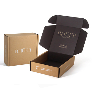 Logotipo personalizado Cartón Papel Ecommerce Paquete Mensajería Entrega Postal Cajas de embalaje corrugado Caja de envío pequeña personalizada - Product Image 3