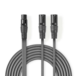 Cable de Audio XLR 2x Macho a XLR Hembra de 3 Pines 1.5m Balanceado de Grado Profesional - Product Image 1