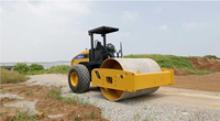 Compacteur routier à tambour unique de 10 tonnes de haute qualité SEM510 avec moteur diesel et accessoires à vendre
