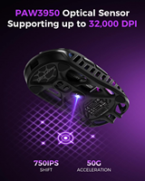 Souris de jeu sans fil GravaStar Mercury X Pro en alliage de magnésium, 8K PAW3950, 32000 DPI, 49g, ultra-légère, pour e-sport, vente en gros