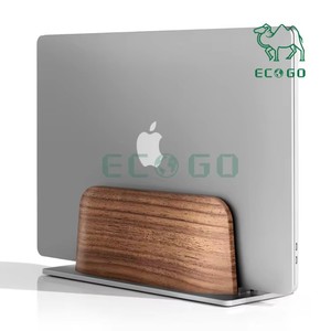 Support portable pour ordinateur portable en bois de noyer, <span class=keywords><strong>réglable</strong></span>, vertical, pour ordinateur portable - Product Image 1