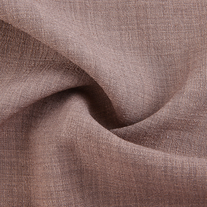 Venta al por mayor 140GSM 100% Poliéster Liso teñido de punto Lino Look Effect Loris Stretch Scuba Crepe Fabric para pantalones de vestir - Product Image 3