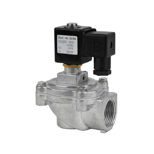 Válvula de Pulso Electromagnética de Ángulo Recto de 1 Pulgada DN25 AC220V con Base de Aleación G1'' DMF-Z-25J para Control de Polvo, Solenoide Personalizable OEM - Product Image 1