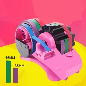 Tape Dispenser Semi-Automatic for Office,School and Warehouse. Purple 46mm