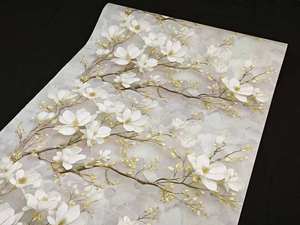 Carta da Parati Adesiva Floreale UDK 0.45*10m, Rimovibile e Impermeabile, Adesivo Murale in PVC <span class=keywords><strong>per</strong></span> Soggiorno, Camera da Letto, Decorazione Casa - Product Image 5