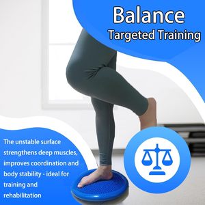 Disque d'équilibre et de massage universel en PVC gonflable durable pour yoga, diamètre 34 cm, aiguille de pompe incluse - Product Image 2