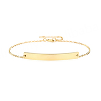 Bracelet en acier inoxydable simple et tendance de style européen et américain, accessoire en or, réglable