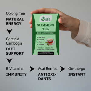 Thé Minceur Aromatique aux Baies d'Açaï et Garcinia Cambogia, Faible en Calories, Soutien Diététique Quotidien, Fibres, Thé Oolong Instantané en Sachet - Product Image 5
