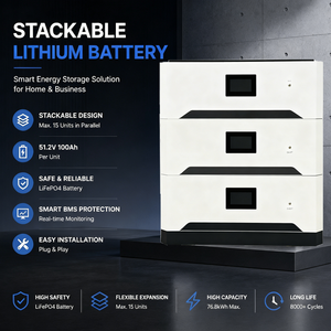 Grade a Stackable <b>Battery</b> 15Kwh 20Kwh with 8000 Cycles and Heavy Duty Base for Light Commercial and Residential - Product Image 1