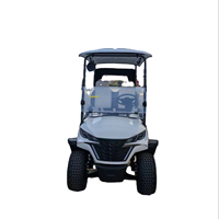 Voiturette de golf électrique personnalisée 2 places, chariot de golf tout-terrain surélevé pour hôtel, site touristique, patrouille communautaire